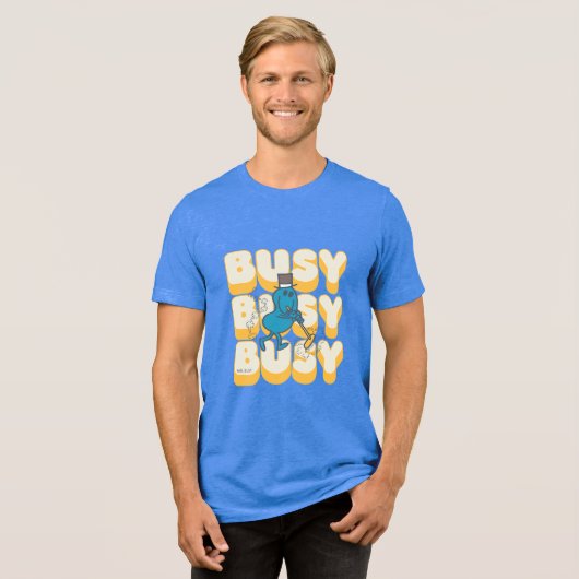 Herr Busy Sweeping Tri-Blend Shirt (Vorderseite voll)