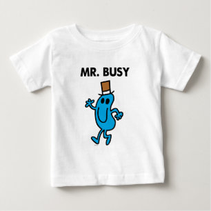 Herr Busy winkt Hallo Baby T-shirt