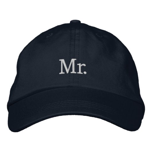 Herr Cap Bestickte Baseballkappe (Vorderseite)