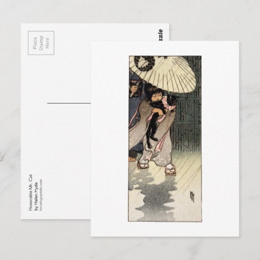 Herr Cat Postcard II Postkarte (Vorne/Hinten)