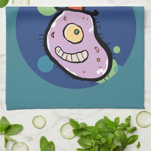 Herr Cell Geschirrtuch (Gefaltet)