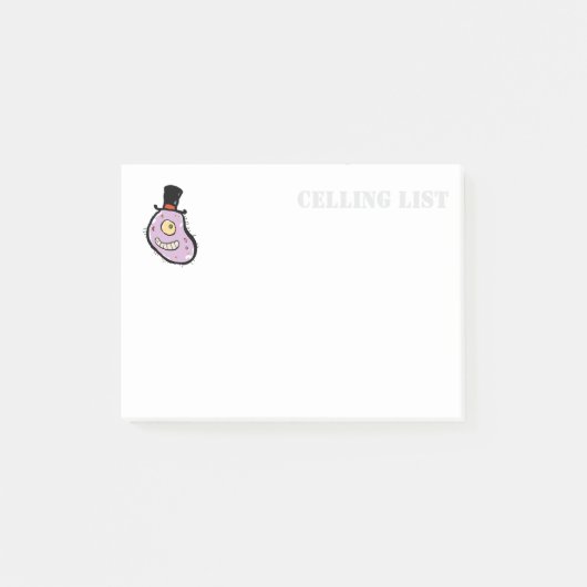 Herr Cell Post-it Klebezettel (Vorderseite)