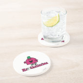 Herr Chatterbox Logo und Telefon Sandstein Untersetzer (Seite)