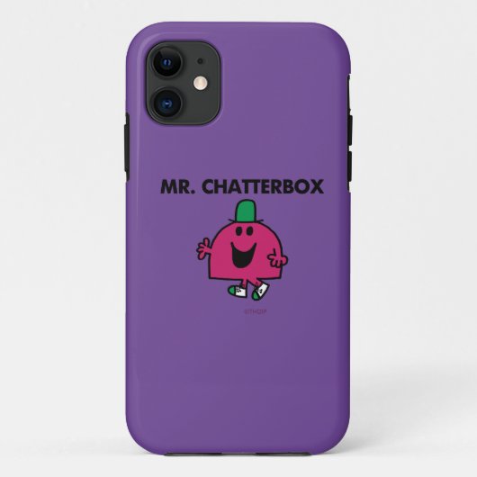 Herr Chatterbox Waving Hello Case-Mate iPhone Hülle (Rückseite)