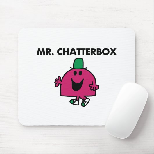 Herr Chatterbox Waving Hello Mousepad (Mit Mouse)