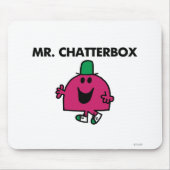 Herr Chatterbox Waving Hello Mousepad (Vorne)