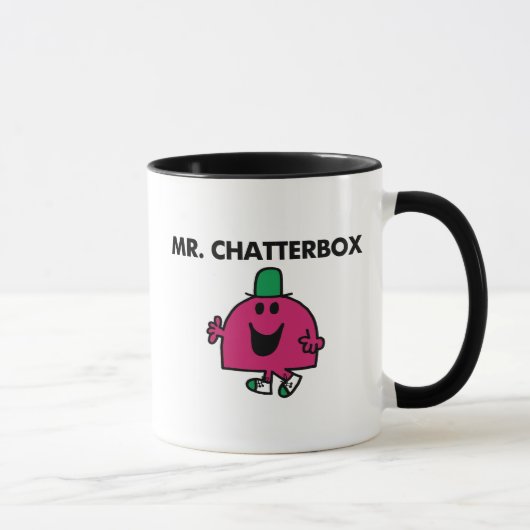 Herr Chatterbox Waving Hello Tasse (Rechts)