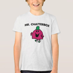 Herr Chatterbox Waving Hello Tri-Blend Shirt
