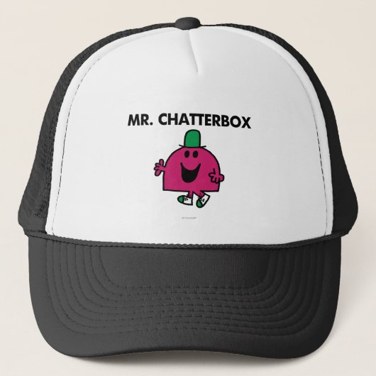 Herr Chatterbox Waving Hello Truckerkappe (Vorderseite)