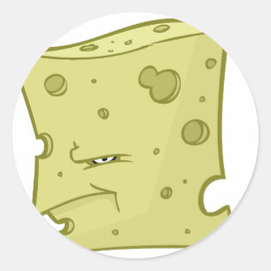 Herr Cheese Runder Aufkleber