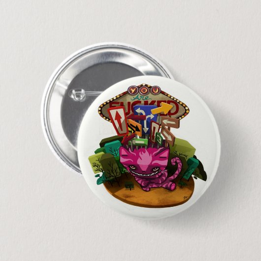 HERR CHESHIRE SAGT… KNOPF BUTTON (Vorne & Hinten)