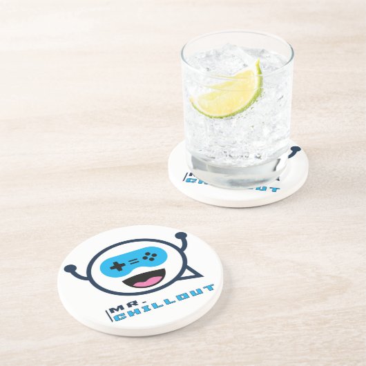 Herr Chillout Sandstone Coaster Untersetzer (Seite)