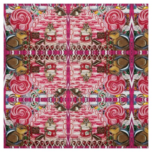 Herr Chip & Frau Elizabeth Fabric Stoff (Muster)