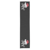 Herr Claus Couples Matching Christmas Pajamas Sant Kurzer Tischläufer (Vorderseite)