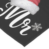 Herr Claus Couples Matching Christmas Pajamas Sant Kurzer Tischläufer (Ecke)