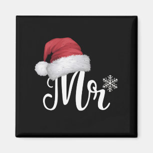 Herr Claus Couples Matching Christmas Pajamas Sant Magnet