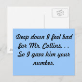 Herr Collins Postcard Postkarte (Vorne/Hinten)