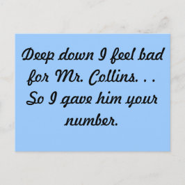 Herr Collins Postcard Postkarte