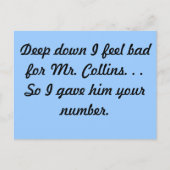 Herr Collins Postcard Postkarte (Vorderseite)