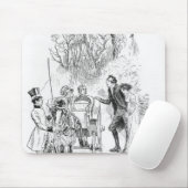 Herr Collins und Charlotte waren beide stehend Mousepad (Mit Mouse)