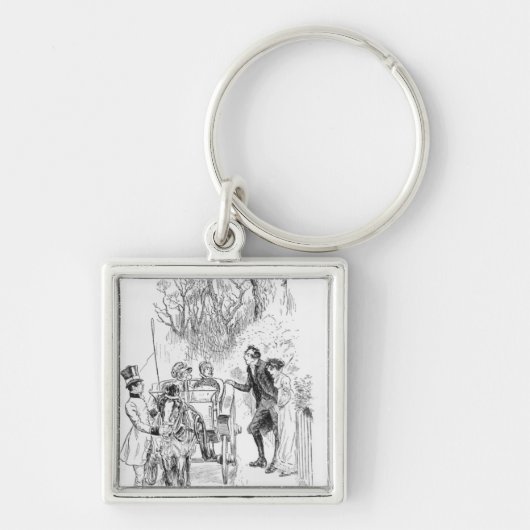 Herr Collins und Charlotte waren beide stehend Schlüsselanhänger (Vorne)