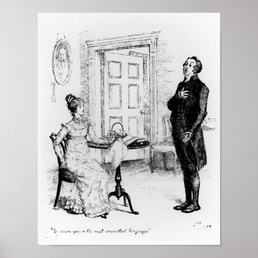 Herr Collins und Elizabeth Poster (Vorne)