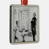 Herr Collins und Elizabeth Silbernes Ornament (Rechts)