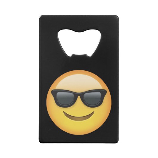 Herr Cool Emoji Geldkarten Flaschenöffner (Rückseite)