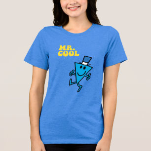 Herr Cool Gelbe Beschriftung Tri-Blend Shirt