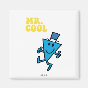 Herr Cool Gelbe Schrift Magnet