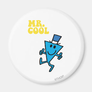 Herr Cool Gelbe Schrift Magnet