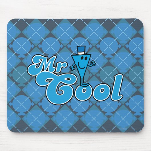 Herr Cool | Glückliche Faustpumpe Mousepad (Vorne)
