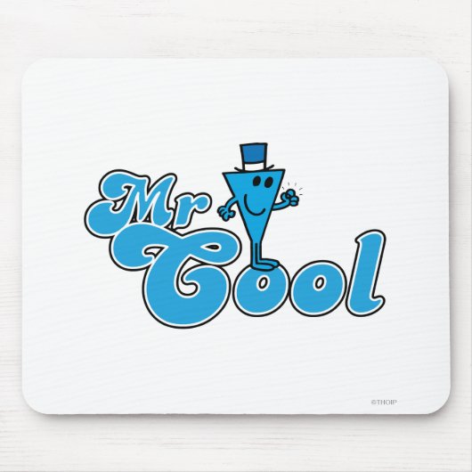 Herr Cool | Glückliche Faustpumpe Mousepad (Vorne)