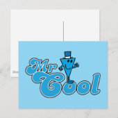 Herr Cool | Glückliche Faustpumpe Postkarte (Vorne/Hinten)