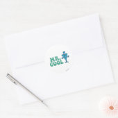 Herr Cool | Logodesign Runder Aufkleber (Umschlag)