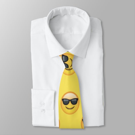 Herr Cool Sunglasses Emoji Krawatte (Gebunden)