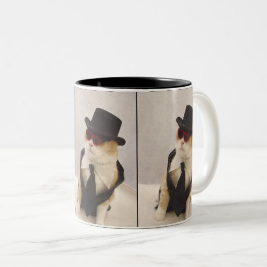 Herr Cool Zweifarbige Tasse (VorderseiteRechts)