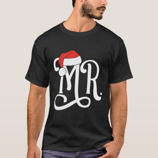 Herr Couples Weihnachtsmann hat Herrn und Frau. T-Shirt (Vorderseite)
