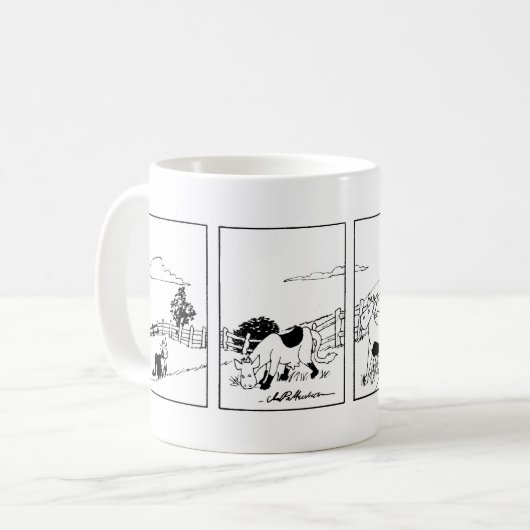 Herr Cow -- Ich gehe innerhalb der Tasse (Vorderseite Links)