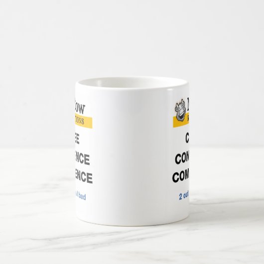 Herr Cow, Kaffee Confidence Kompetenz Kaffeetasse (Mittel)