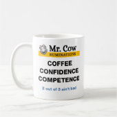 Herr Cow, Kaffee Confidence Kompetenz Kaffeetasse (Links)