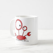 Herr Crabby morgens Kaffeetasse (Vorderseite Links)