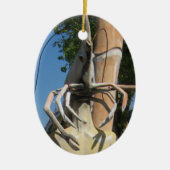 Herr Crustacean AKA Lobster Leiter ... Buddhist He Keramik Ornament (Vorne)