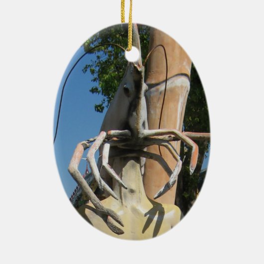 Herr Crustacean AKA Lobster Leiter ... Buddhist He Keramik Ornament (Hinten)