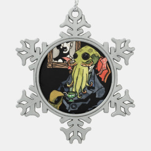 Herr Cthulhu - Schneeflocke-Verzierung Schneeflocken Zinn-Ornament