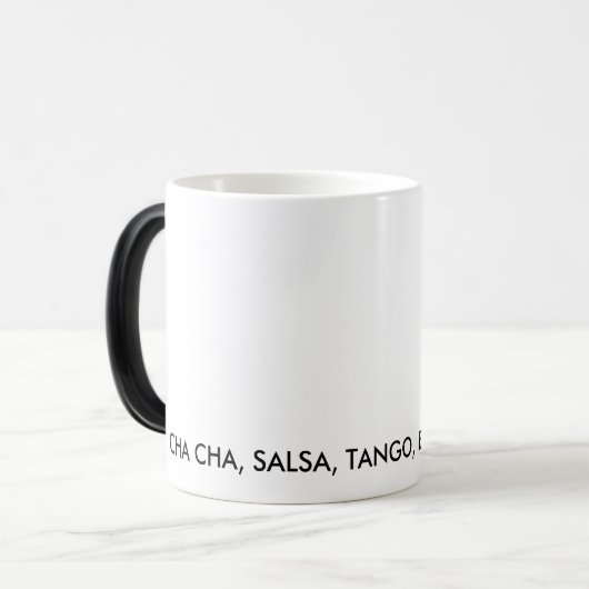 HERR DANCES CHA CHA KAFFEETASSE (Vorderseite Links)