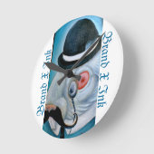 Herr Dapper Runde Wanduhr (Winkel)