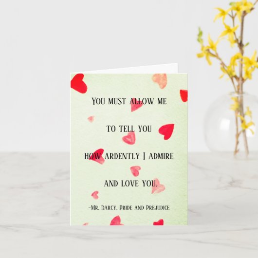 Herr Darcy Card Karte (Gelbe Blume)