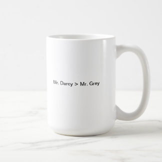 Herr Darcy ist größer als Herr Grey Kaffeetasse