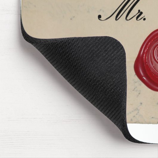 Herr Darcy Regency Love Letter Mousepad (Ecke)